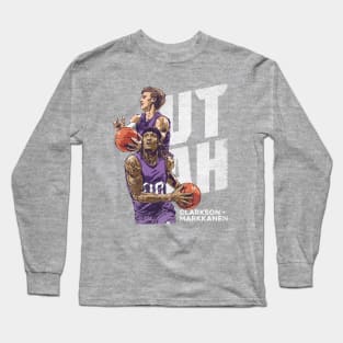 Jordan Clarkson & Lauri Markkanen Utah Duo Long Sleeve T-Shirt